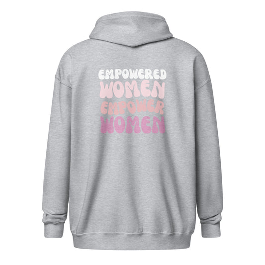 Comfy Women Empower Unisex heavy blend zip hoodie